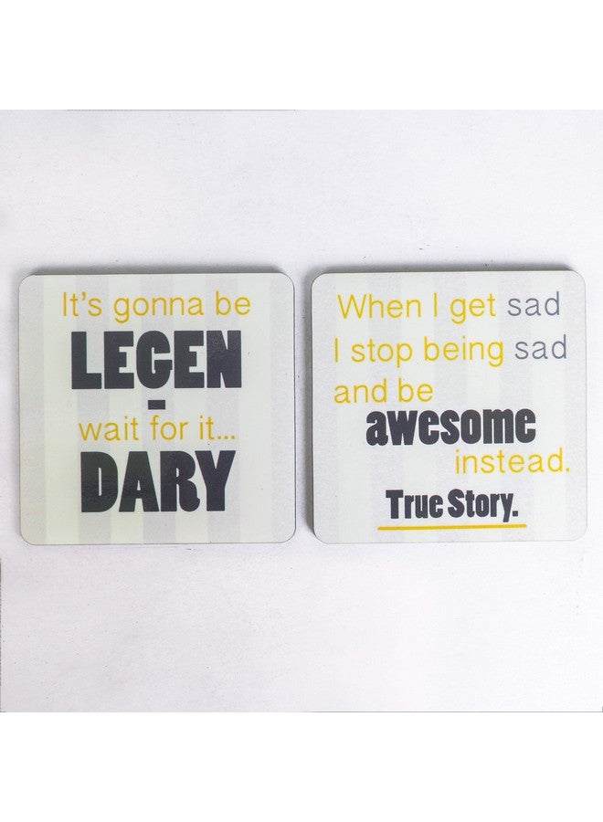 Inside Out Innovative Designs Barney Stinson Coasters Set of 2 - Image 1