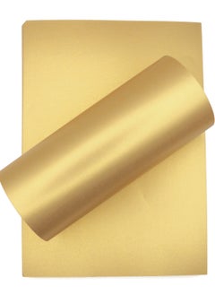firstnock Gold Color Paper 120 GSM  A4 for Wedding Card, Invitation Card, Decoration Color Paper, Pearlescent Shimmer Shines Gold Colored Paper 20 Sheets  - Image 2