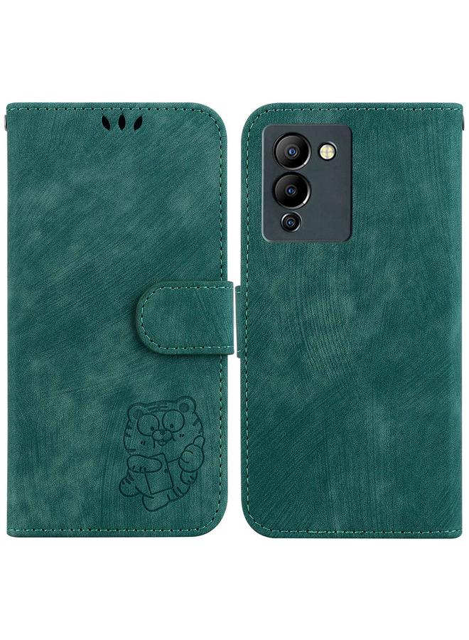 زبون جراب لهاتف Infinix Note 12 G96 / X670، جراب جلدي منقوش بنقشة نمر صغير - Image 1