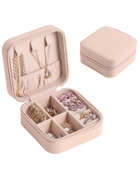 ewelry Box Small Travel Jewelry Bags Organizer,PU Leather Storage Display Case,Portable Jewelry Holder for Women’s Necklace Earring Rings Accessories Multicolor