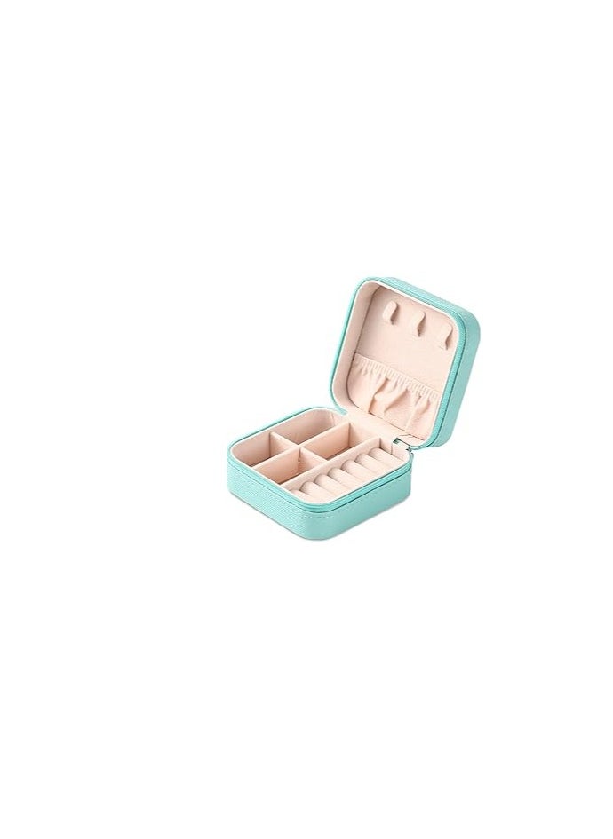 ewelry Box Small Travel Jewelry Bags Organizer,PU Leather Storage Display Case,Portable Jewelry Holder for Women’s Necklace Earring Rings Accessories Multicolor