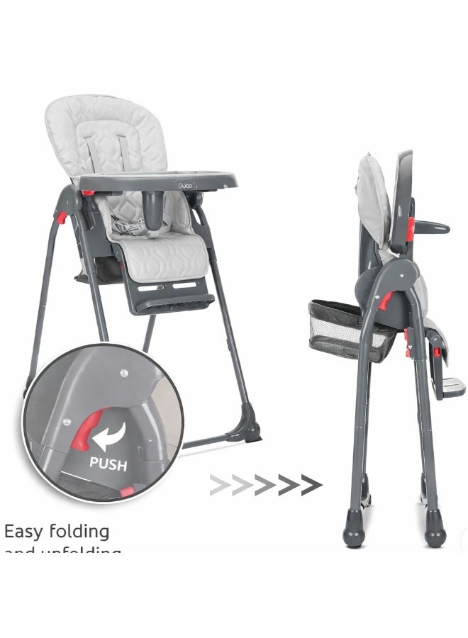 lorelli Dulce High Chair Grey - Image 5