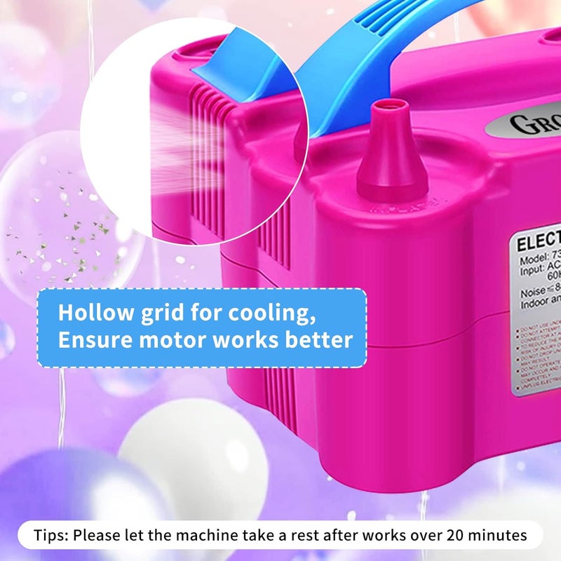Growsun Balloon Pump Electric 110V 600W Balloon Garland Arch Kit Air Blower Inflator for Party Balloons Decoration Baby Shower Tape Strip Include - Image 4