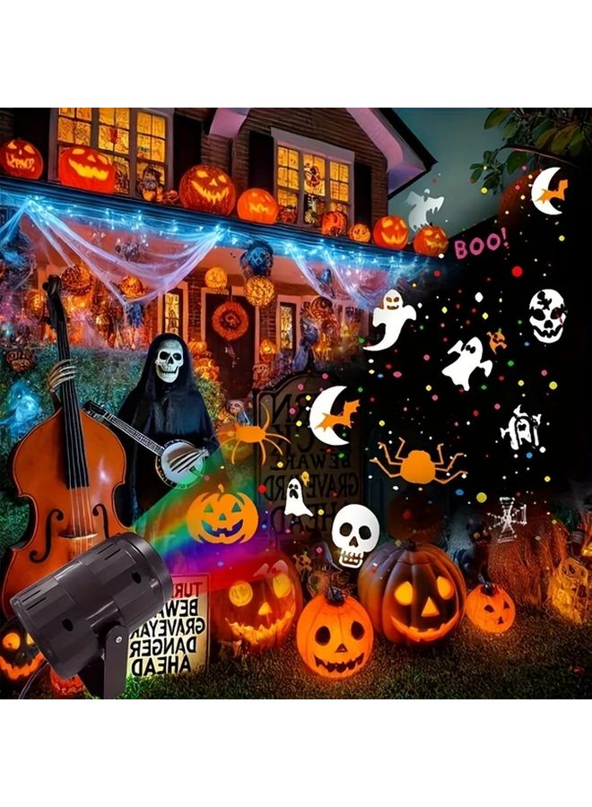 1pc Snowflake Style LED Halloween Christmas Projector Light Dynamic Patterns Indoor Outdoor - Image 3