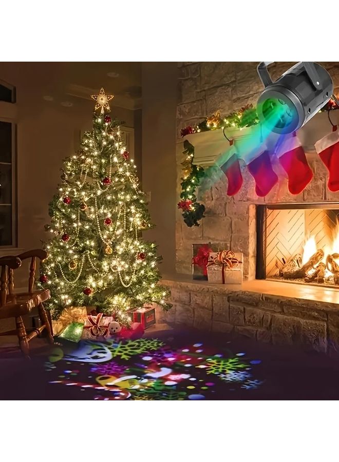 1pc Snowflake Style LED Halloween Christmas Projector Light Dynamic Patterns Indoor Outdoor - Image 5