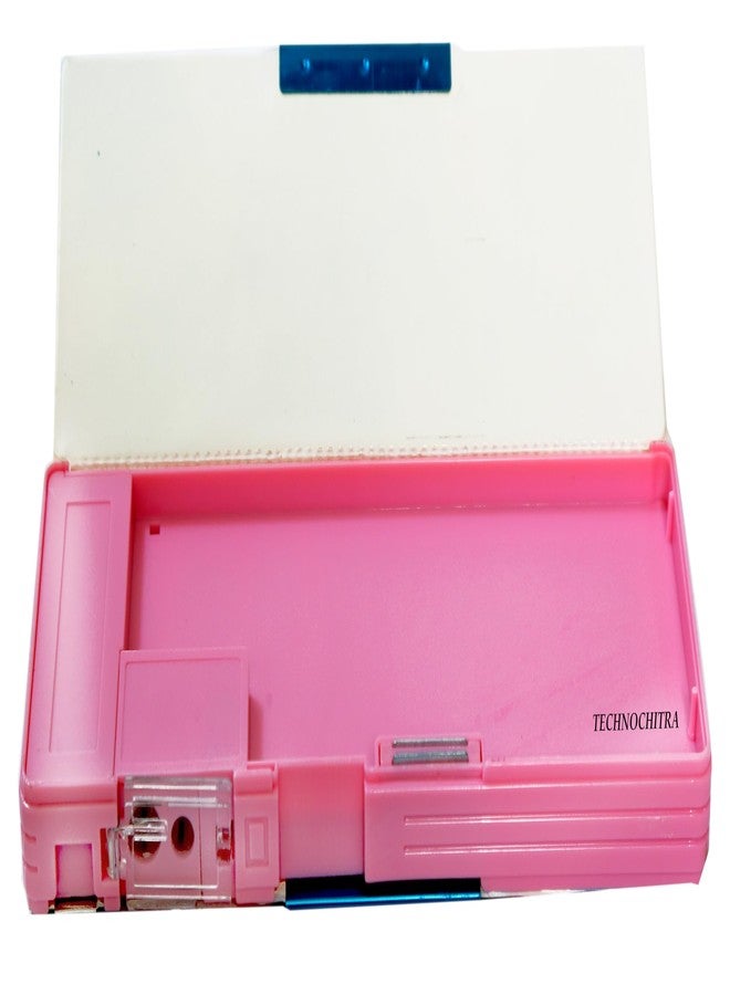 TECHNOCHITRA® Icing Angel Printed Dual Sided Magnetic Pencil Box with Sharpener for Girls (Pink) - Image 3