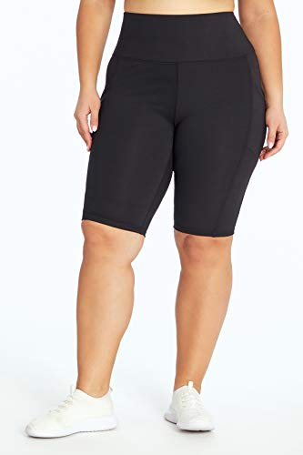 Marika Plus Size Olivia Tummy Control Pocket Bermuda Short, Black, 2X - Image 2