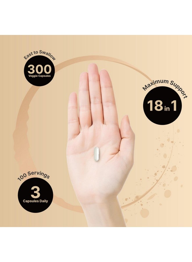 NatureBell Multi Collagen Complex, 300 Capsules | 5 Collagen Peptides (Type I, II, III, V, X) Plus Hyaluronic Acid, Biotin, Vitamin C, & Probiotics - Hair, Skin, Nail, Joint, & Gut Health Support - Image 4