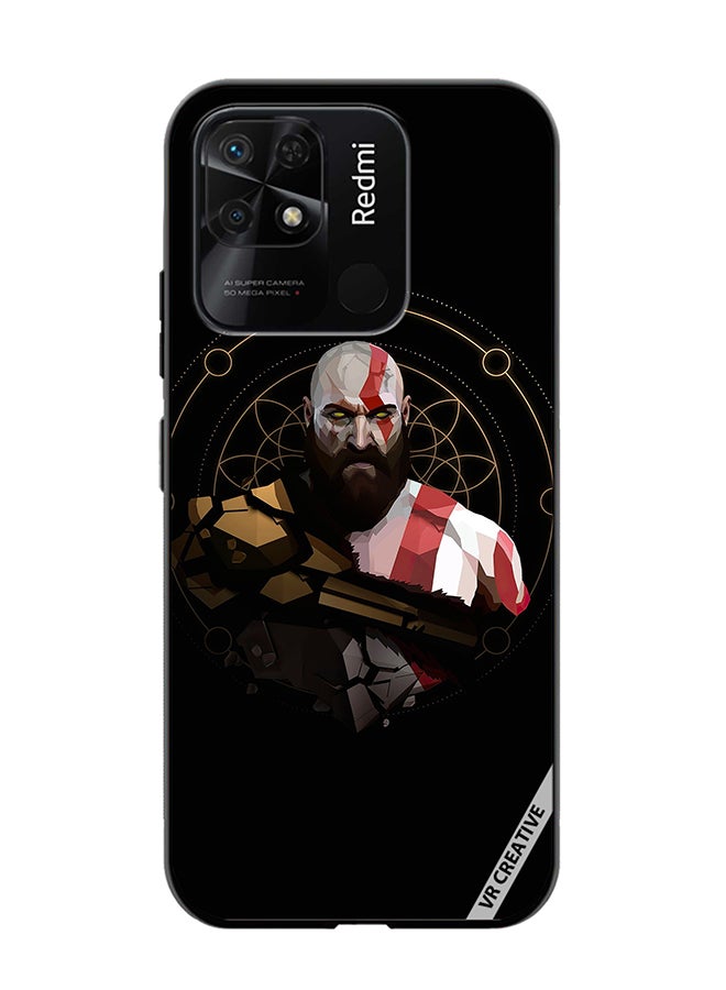 VR CREATIVE Protective Case Cover For Xiaomi Redmi 10C God Of War, Kratos Design Multicolour - Image 1