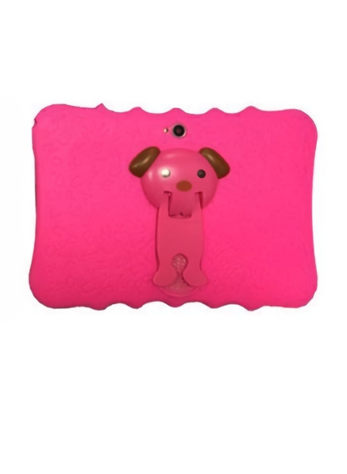 AROAQ Q7 Kids Tablet PC, 7 Inch Large Display Dual Cameras Toddler Pad, 2GB RAM 16GB ROM Wifi Bluetooth Kids Touch Pad, Octa Core Processor Portable Tablet Computer, (1pc, Dark Pink) - Image 1