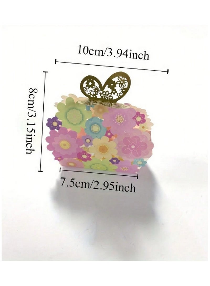 Generic Elegant Floral Butterfly Gift Boxes – Set of 10 Premium Decorative Favor Boxes for Weddings, Birthdays, Baby Showers, and Special Occasions - Image 3