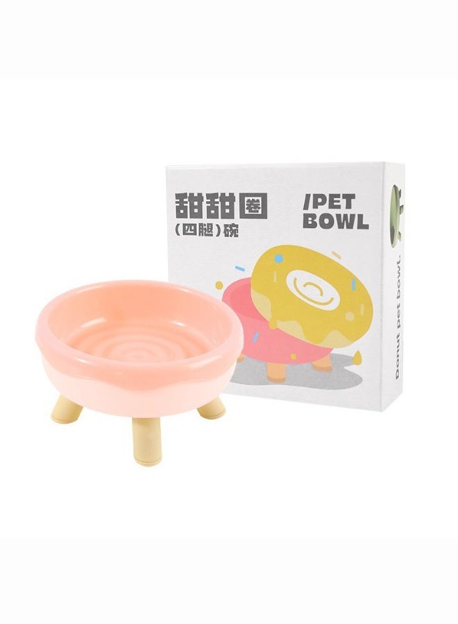 Donut Pet Bowl - Elevated Neck Protection, Slanted Mouth Cute Design, PP Material Pet Food Bowl for Dogs & Cats - Image 3