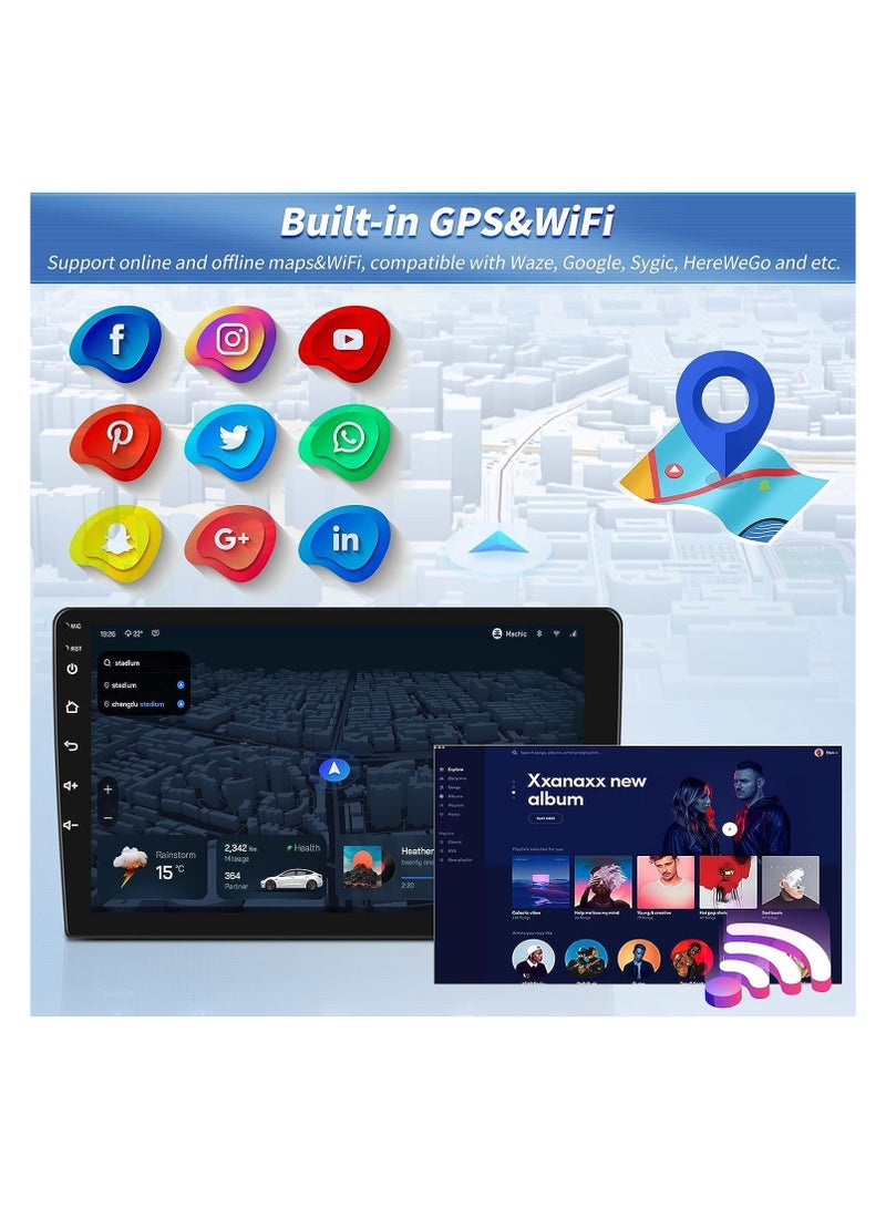 شيزا ستار ستيريو سيارة أندرويد لمازدا BT-50 2006 2007 2008 2009 2010 2011 2012 فورد رانجر/إيفرست 2 جيجابايت رام 32 جيجابايت روم 9 بوصة يدعم أبل كاربلاي، ميرورلينك واي فاي BT، شاشة تعمل باللمس IPS مع كاميرا AHD متضمنة - Image 3