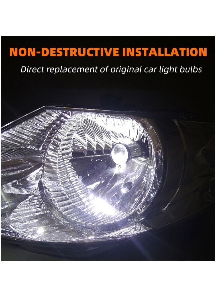 Generic - Canbus 90W Spotlight H4 Laser Lamp H4 LED Mini Projector Lens Automotive LED Headlight Bulb 20000LM High Beam Low Beam Headlamp - Image 1