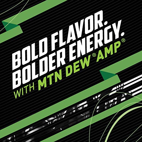 Mountain Dew Mtn Dew AMP Energy, Original, Energy Drink with Caffeine, B Vitamins, 16 fl oz cans (12 Pack) - Image 4