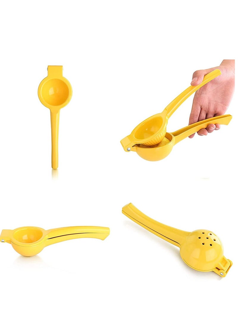 Foodservice Enameled Aluminum Lemon Squeezer Yellow Lime Juicer Citrus Press - Image 5