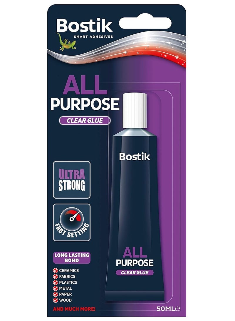 Bostik All Purpose Clear Glue 50 ML - Image 1
