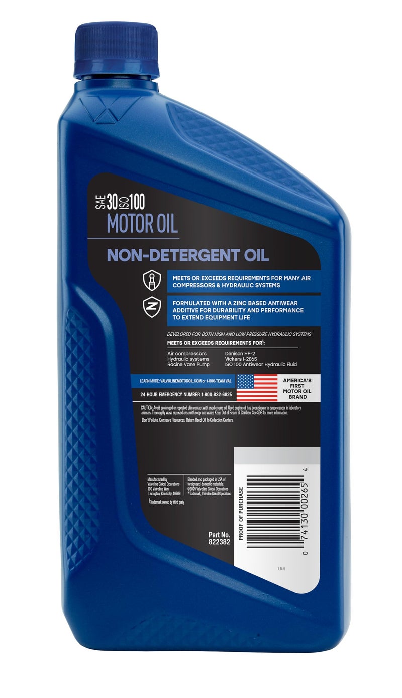 Valvoline Daily Protection Non-Detergent SAE 30 Conventional Motor Oil 1 QT - Image 2