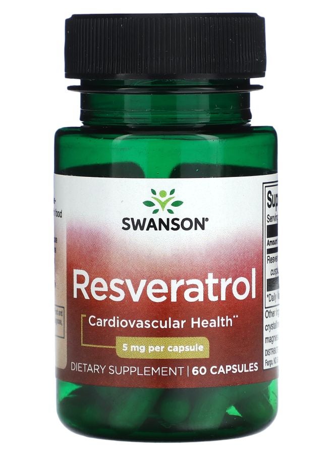 Resveratrol 5 mg  60 Capsules