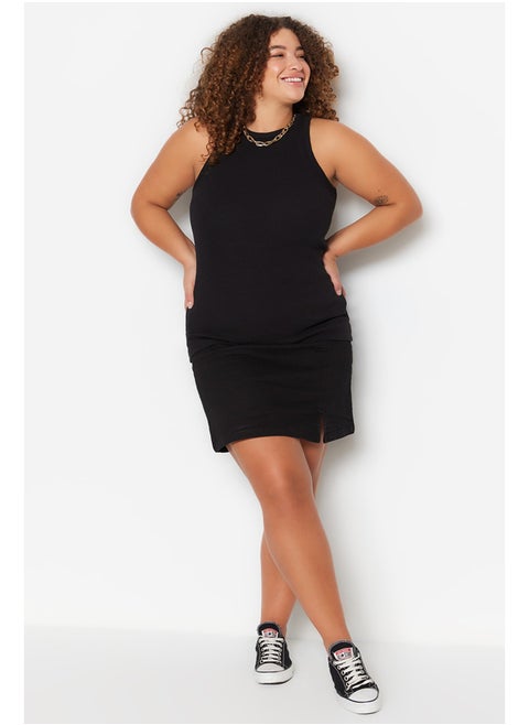 Black Halter Neck Basic Knitted Undershirt TBBSS23CV00001