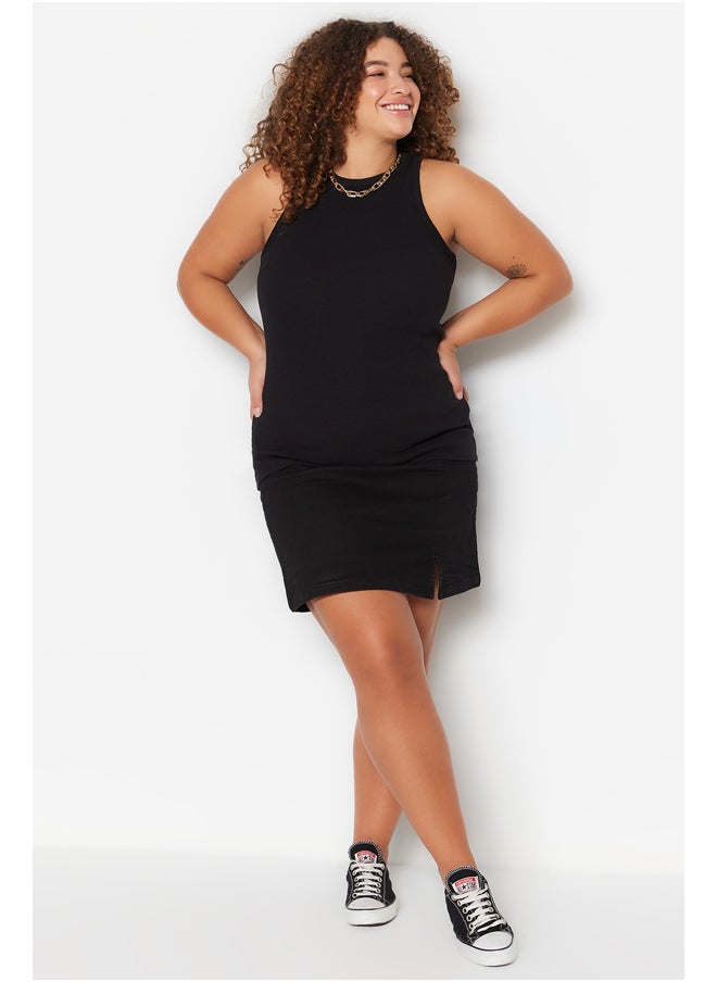 trendyol - Black Halter Neck Basic Knitted Undershirt TBBSS23CV00001 - Image 1