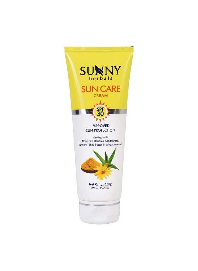 صني كريم حماية من الشمس غير دهني (SPF-30) مع حماية ثلاثية المفعول من أشعة الشمس فوق البنفسجية UVA وUVB | يحمي البشرة من الجفاف والسُمرة | يمنح البشرة إشراقة | لجميع أنواع البشرة 100 جرام (عبوة واحدة)  - Image 1