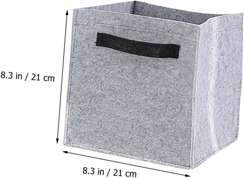 Large Foldable Felt Laundry Hamper with Handles Extra-large Capacity Dirty Clothes Organizer Basket for Home and Dorm Lightweight Collapsible Storage Bin for Clothes Grey - Image 2