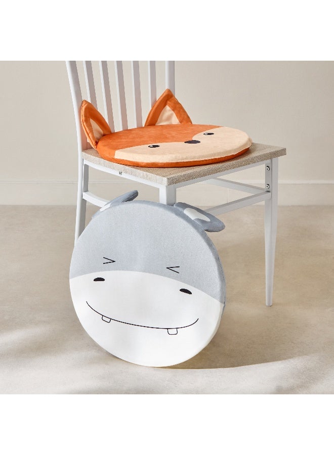 Home Box Playland Hippo Printed Chair Pad 4 x 40 x 40 cm - Image 5