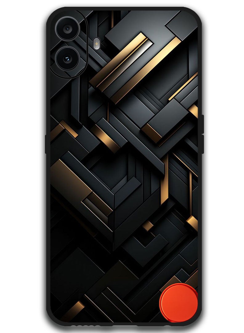 Theodor Protective Case Anti Scratch Shock Proof Bumper Cover For Nothing CMF Phone 1 Black Dourado - Image 1
