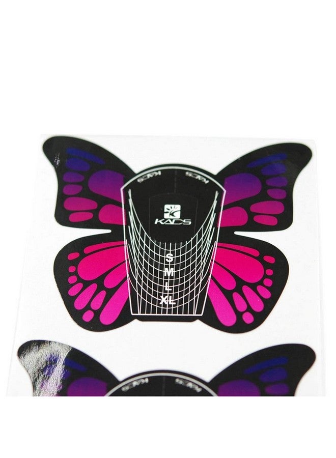 KADS 100Pcs In 1 Roll Big Size Butterflyshape Self Adhesive Gel Nail Extension Nail Forms For Acrylic Nails Tips - Image 2