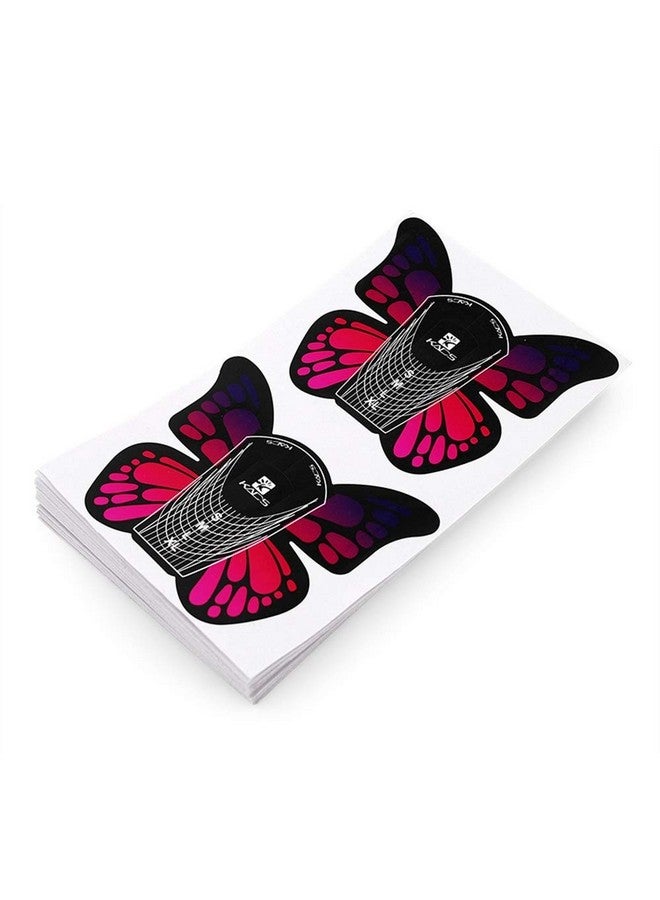 KADS 100Pcs In 1 Roll Big Size Butterflyshape Self Adhesive Gel Nail Extension Nail Forms For Acrylic Nails Tips - Image 3