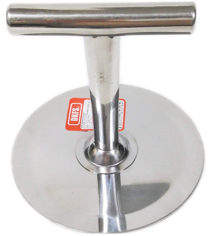 Delki مكبس فطائر هوتوك الكوري من الفولاذ المقاوم للصدأ مع مقبض على شكل T سهل الضغط لوح دائري