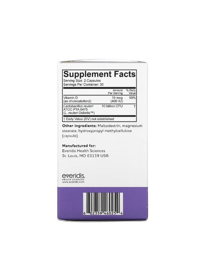 BioGaia Osfortis with Vitamin D 60 Capsules - Image 2
