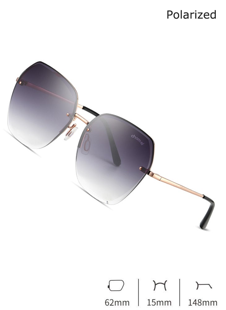 Chomel Fashion High-Definition Nylon Lens Sunglasses For Women's High-End Elegant Anti-Ultraviolet Anti-Blue Light  - Image 2
