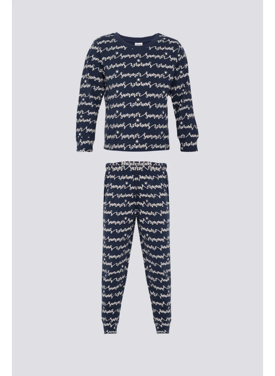 RolyPoly Dark Blue Girls Pajama Set