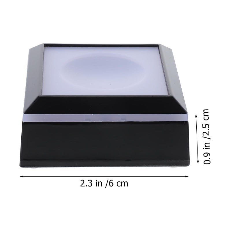 Glowing Crystal Ball Stand Black Plastic Display Base For Desktop Decor - Image 3
