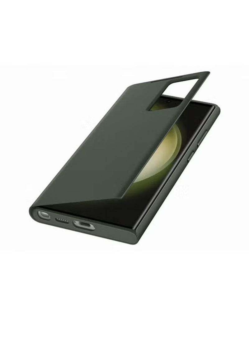 Galaxy S23 Ultra Smart View Wallet Case Green - Image 5
