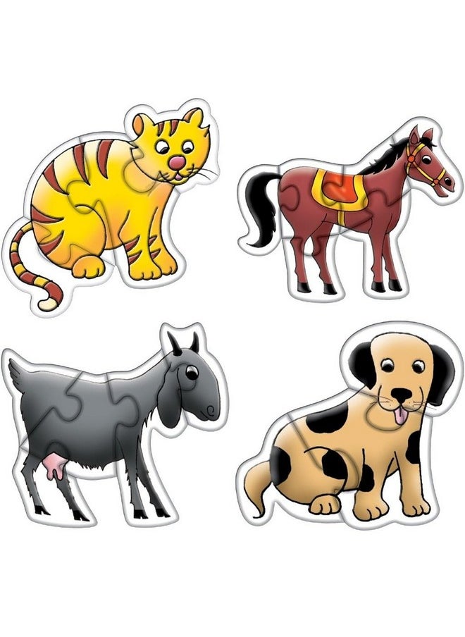 Creative's Creative Educational Aids P. Ltd. - Early Puzzles - Domestic Animals, Children, Magenta  - Image 2