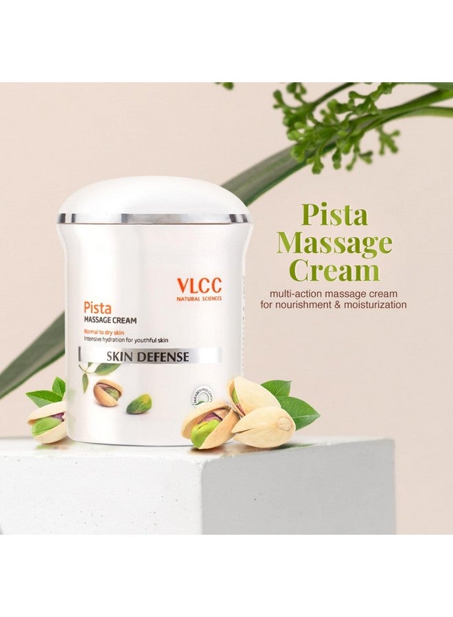 VLCC Pista Massage Cream 50G - For Intensive Hydration & Radiance | Improves Skin Complexion | Protects And Strengthens The Skin | Power Of 10 Natural Extracts. - Image 3