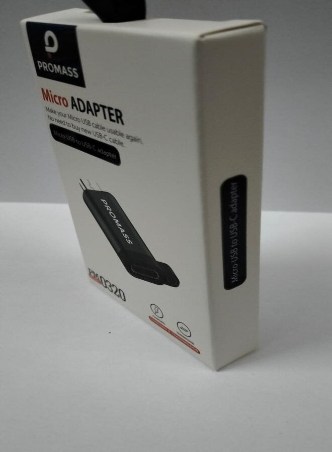 PROMASS Micro USB To USB-C Adapter black.  - Image 2