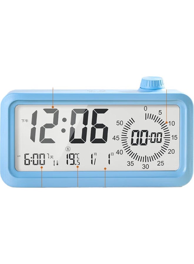 Compas Electronic Student Alarm Clock, Visual Timer, Children'S Countdown Time Management Device, 2318 White, Rechargeable Model - Image 3