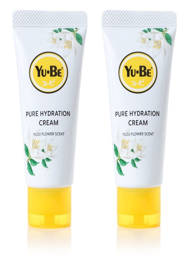 yu be Yu-Be Yuzu Pure Hydration Cream (Duo): Body & Hand Cream - Vegan Skin Care Cream for Sensitive & Dry Skin - Soothing Yuzu Flower Extract - Day & Night Moisturizer- 1.35 Fl Oz - Image 1