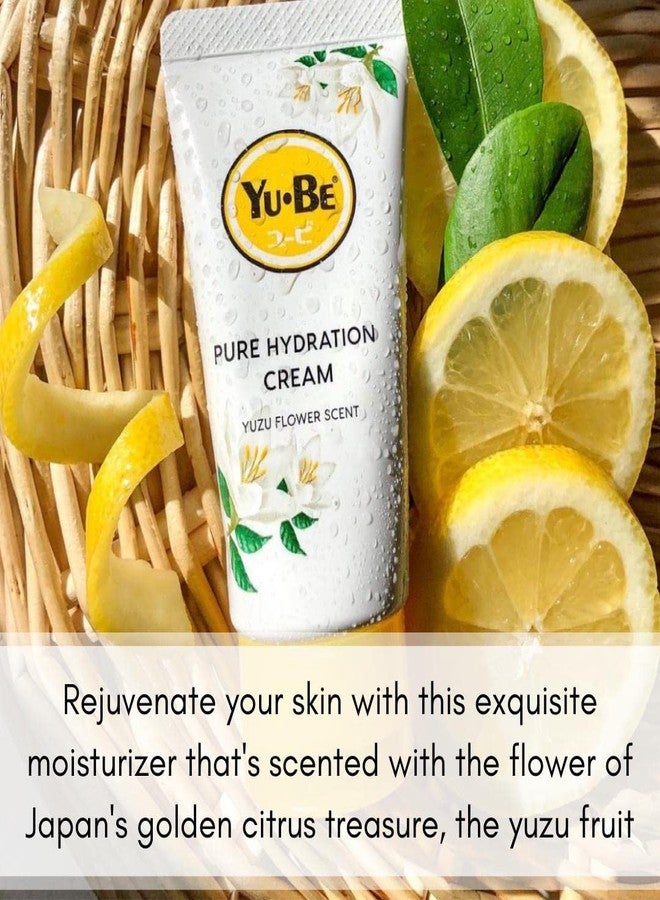 yu be Yu-Be Yuzu Pure Hydration Cream (Duo): Body & Hand Cream - Vegan Skin Care Cream for Sensitive & Dry Skin - Soothing Yuzu Flower Extract - Day & Night Moisturizer- 1.35 Fl Oz - Image 3