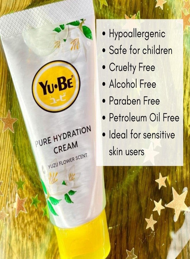 yu be Yu-Be Yuzu Pure Hydration Cream (Duo): Body & Hand Cream - Vegan Skin Care Cream for Sensitive & Dry Skin - Soothing Yuzu Flower Extract - Day & Night Moisturizer- 1.35 Fl Oz - Image 4
