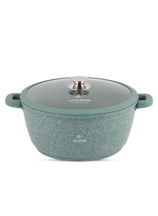 32cm Nonstick Cooking Pot - Life Smile 9.5L Non stick Pot,Multi Layer Non Stick Granite Coating 100% PFOA Free Stock Pot - Glass Lid With Silicone Rim Casseroles- Detachable Silicone Handles Cookware - Oven Safe Soup Pot(Green) - pzsku/Z90B4F71B9EEC18F6C518Z/45/_/1739789504/04a19d1d-3e88-44dd-93f6-7150f605023e