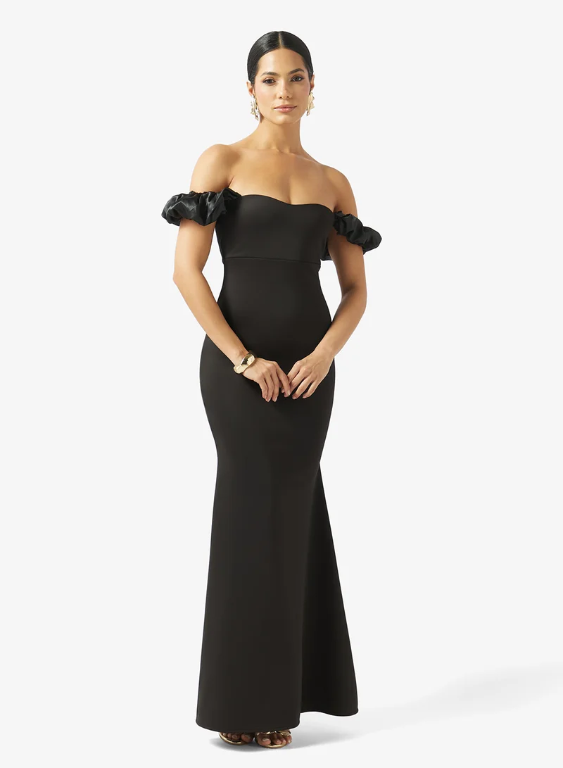 Off Shoulder Mermaid Cut Dress
