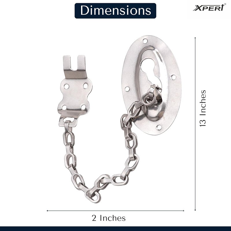 Xpert Door Chain - SSDC 711 (SS) by , 1 Pc, Works with Chain Lock for Door, and Door Lock, Goes Door Locks for Main Door, Door Chain Lock for Main Door, and Safety Lock for Door - Image 4