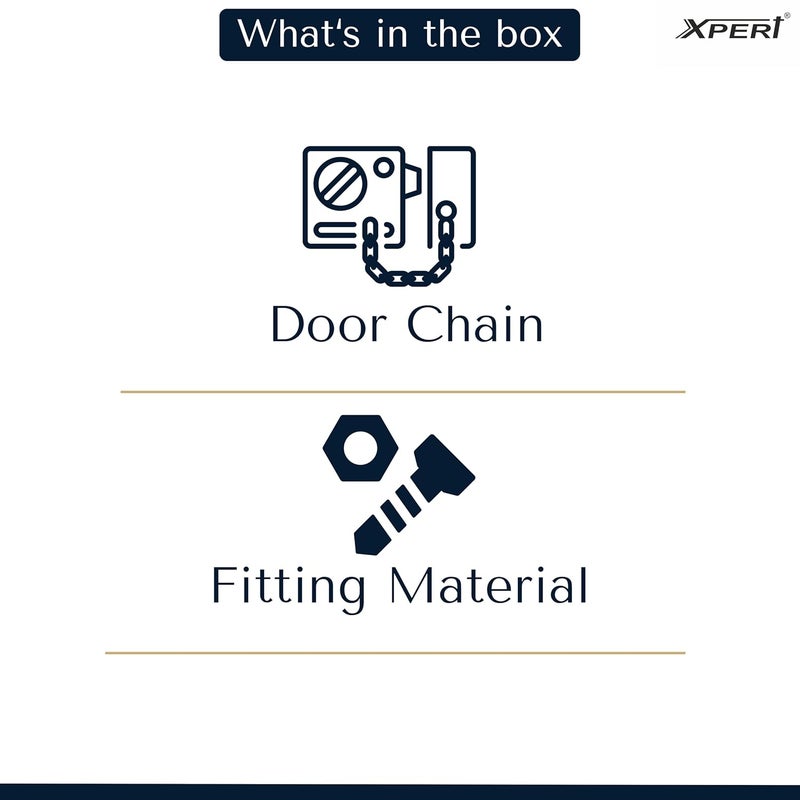 Xpert Door Chain - SSDC 711 (SS) by , 1 Pc, Works with Chain Lock for Door, and Door Lock, Goes Door Locks for Main Door, Door Chain Lock for Main Door, and Safety Lock for Door - Image 5