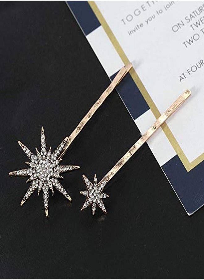 Vintage Rhinestone Moon Snowflake Star Hair Clip Bobby Pins - Women Lady Alloy Barrettes Hairpin Side Clip Hair Accessories - pzsku/Z90B513A8446E203965F9Z/45/_/1647272943/170fab40-acd1-4641-b62c-c032acdc0a90