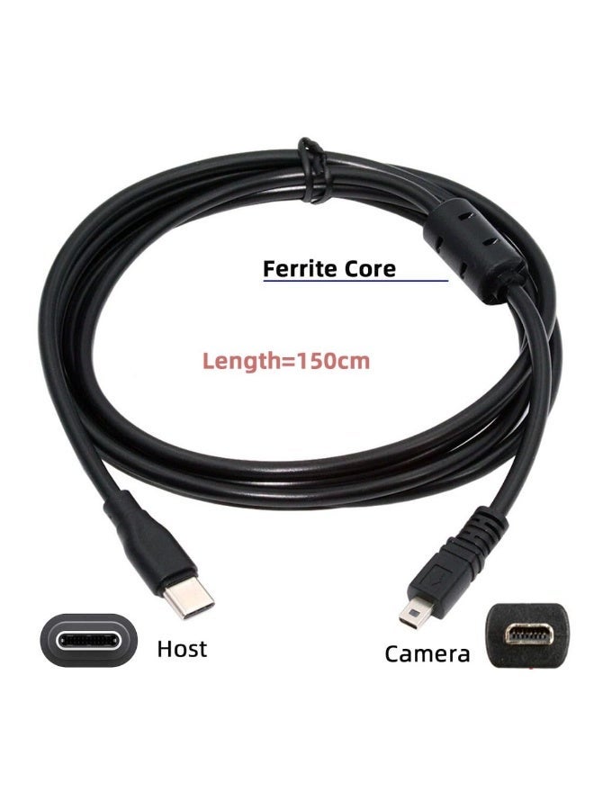 إيغويل كابل USB إلى VMC-15FS ذو 10 سنون لمزامنة البيانات مع كاميرات سوني هاندي كام (1.5 متر، عبوة واحدة) - Image 3